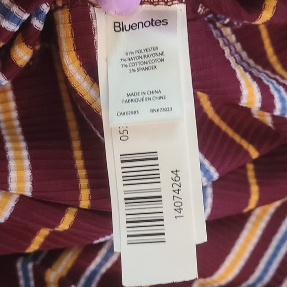 Maroon Striped Bodycon Dress - Picture 7 of 10